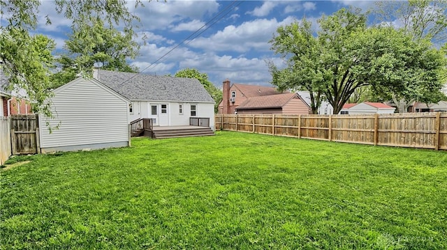 344 Triangle Ave, Oakwood, OH 45419 - back of property featuring a wooden deck