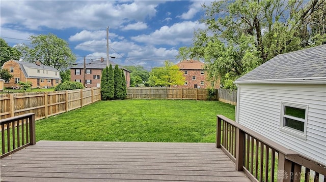 344 Triangle Ave, Oakwood, OH 45419 - view of yard featuring a wooden deck and a residential view