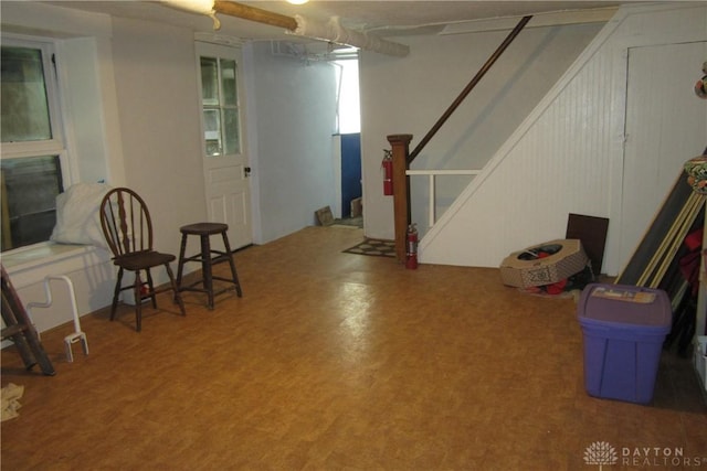 1600 Wayne Ave, Dayton, OH 45410 - finished basement featuring stairs