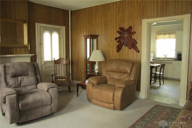 1600 Wayne Ave, Dayton, OH 45410 - sitting room with carpet floors and wood walls
