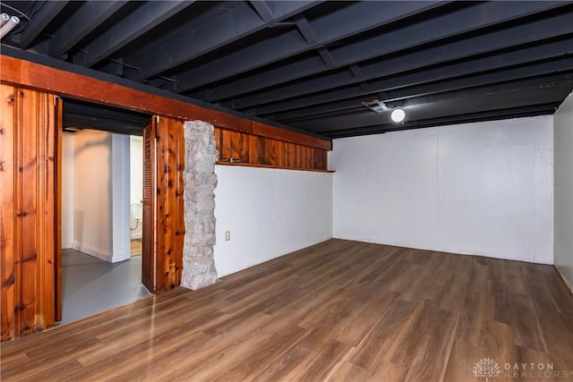 1208 Hale Ave, Dayton, OH 45419 - finished basement featuring wood finished floors