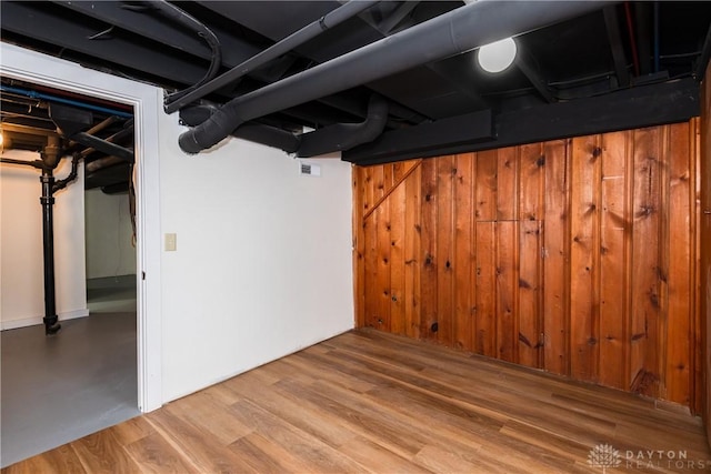 1208 Hale Ave, Dayton, OH 45419 - finished below grade area featuring wood walls and wood finished floors