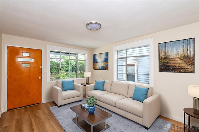 1208 Hale Ave, Dayton, OH 45419 - living room with wood finished floors and baseboards