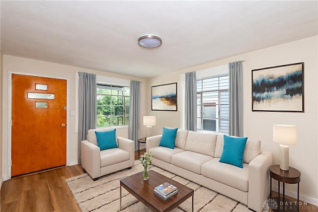 1208 Hale Ave, Dayton, OH 45419 - living room featuring wood finished floors and baseboards