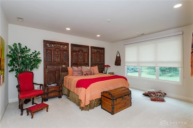 197 Harbour Dr, Springboro, OH 45066 - bedroom with carpet flooring, baseboards, and recessed lighting