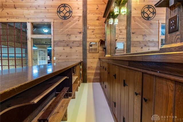 9891 Sugar St, Germantown, OH 45327 - wine room with wood walls
