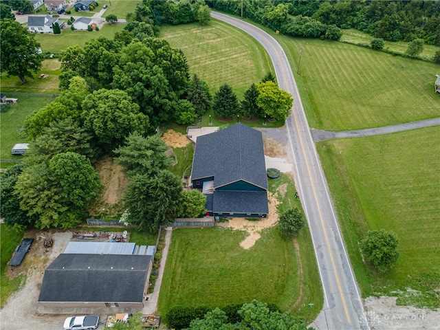 9891 Sugar St, Germantown, OH 45327 - aerial view of property and surrounding area with rural landscape