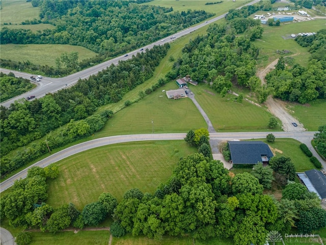 9891 Sugar St, Germantown, OH 45327 - aerial view of property and surrounding area with rural landscape and rows of crops