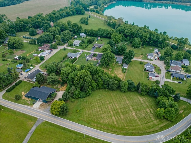 9891 Sugar St, Germantown, OH 45327 - aerial view of sparsely populated area with a large body of water