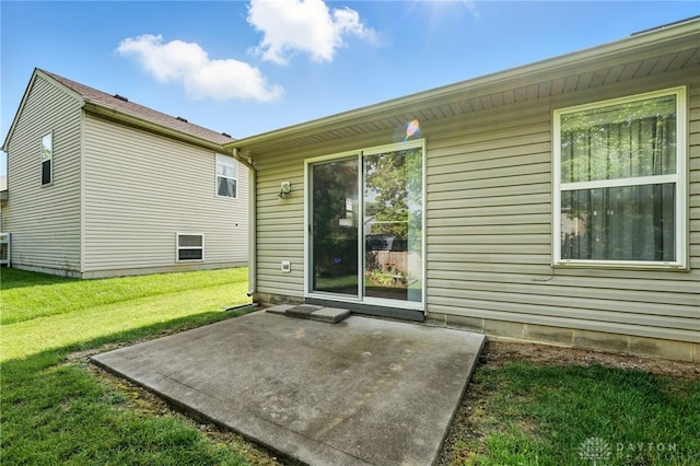 5555 Stone Path Dr, Middletown, OH 45042 - rear view of house with a patio area and a lawn