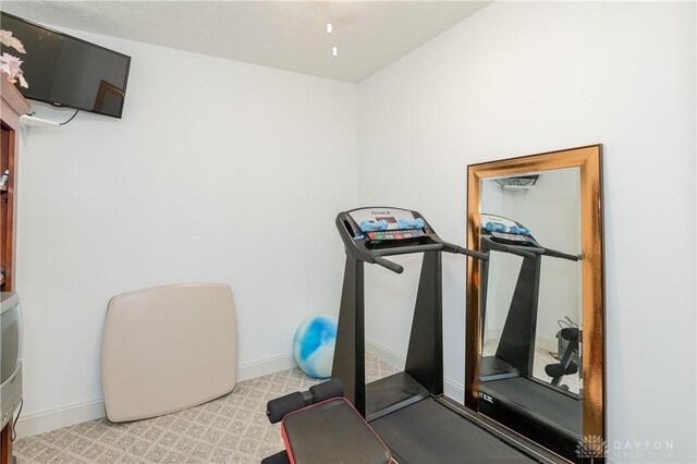 2082 Tamarack Ridge Ct, Beavercreek, OH 45431 - exercise area with baseboards