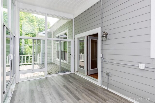 2082 Tamarack Ridge Ct, Beavercreek, OH 45431 - unfurnished sunroom with plenty of natural light