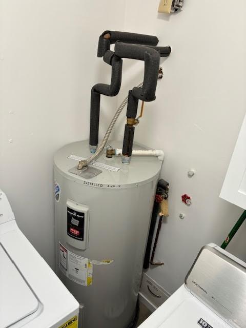 8722 Washington Colony Dr, Dayton, OH 45458 - utilities featuring water heater and washer / clothes dryer