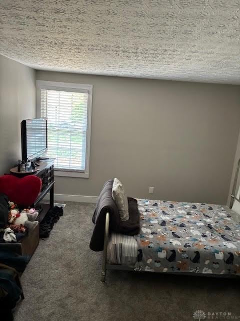 8722 Washington Colony Dr, Dayton, OH 45458 - bedroom with a textured ceiling and carpet flooring