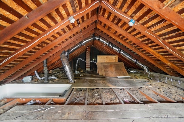 123 Delaware Ave, Dayton, OH 45405 - view of unfinished attic