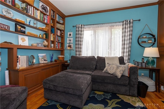 446 Lookout Rdg, Oakwood, OH 45419 - living room with wood finished floors and ornamental molding