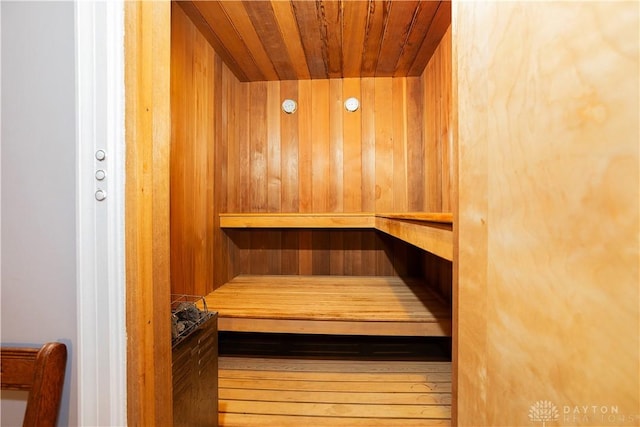 446 Lookout Rdg, Oakwood, OH 45419 - relaxing sauna featuring wood ceiling and wood walls