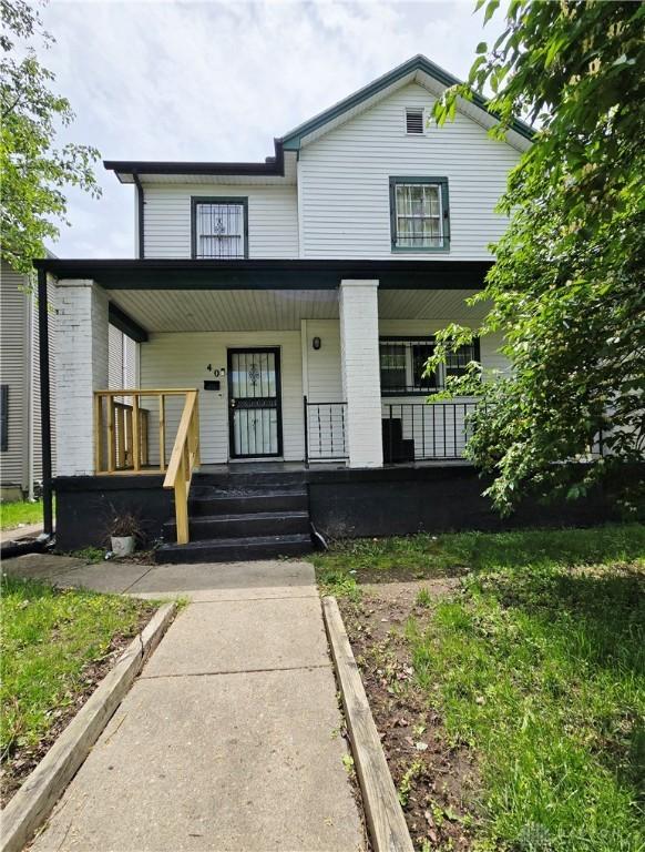 40 Gordon Ave, Dayton, OH 45402 - view of front of house featuring covered porch