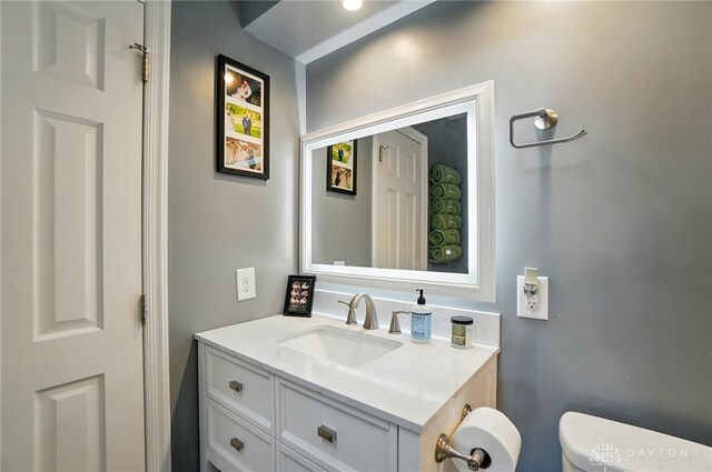 5193 Horseshoe Dr, Lewisburg, OH 45338 - half bathroom with vanity and toilet