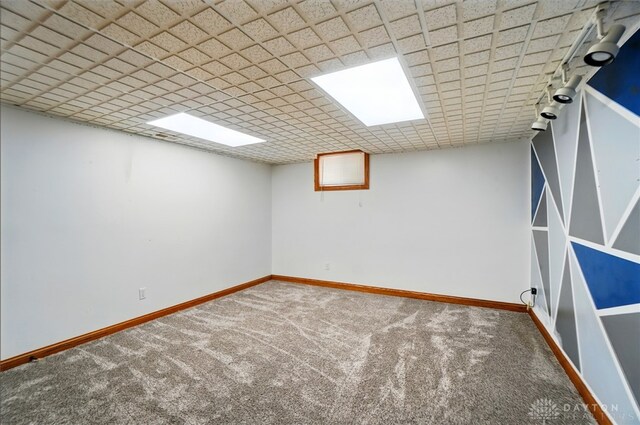 5193 Horseshoe Dr, Lewisburg, OH 45338 - finished below grade area with carpet flooring and baseboards