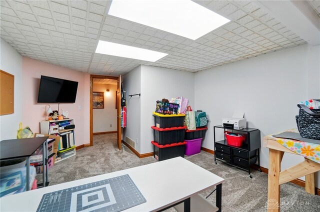 5193 Horseshoe Dr, Lewisburg, OH 45338 - rec room featuring carpet flooring and baseboards