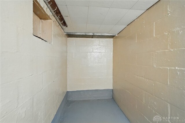 646 Barnhart Rd, Troy, OH 45373 - unfinished below grade area featuring concrete block wall
