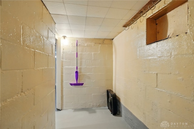 646 Barnhart Rd, Troy, OH 45373 - unfinished basement with concrete block wall