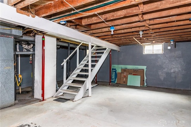 224 Locust Ln, West Milton, OH 45383 - below grade area featuring stairway