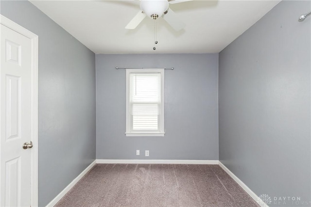 224 Locust Ln, West Milton, OH 45383 - carpeted empty room with a ceiling fan and baseboards