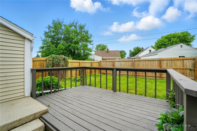 1725 Humphrey Ave, Dayton, OH 45410 - wooden deck with a fenced backyard