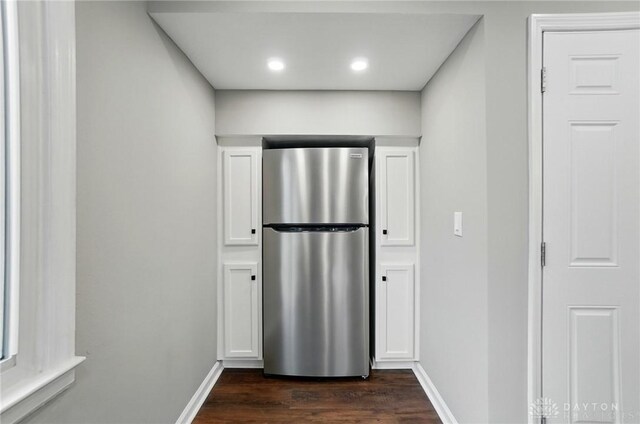 1725 Humphrey Ave, Dayton, OH 45410 - hall with dark wood-style flooring and recessed lighting