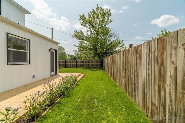 165 Mcreynolds St, Dayton, OH 45403 - fenced backyard with a deck