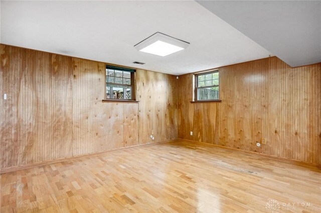 4278 Crownwood Ave, Dayton, OH 45415 - basement with wood finished floors and wooden walls