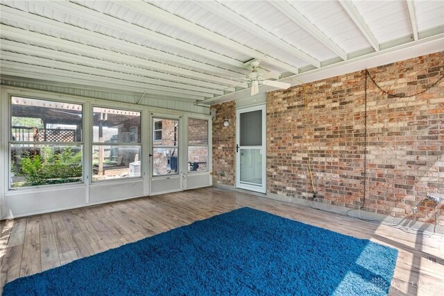 4278 Crownwood Ave, Dayton, OH 45415 - unfurnished sunroom with a ceiling fan