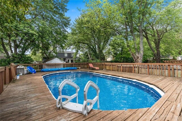 4278 Crownwood Ave, Dayton, OH 45415 - view of swimming pool featuring a deck
