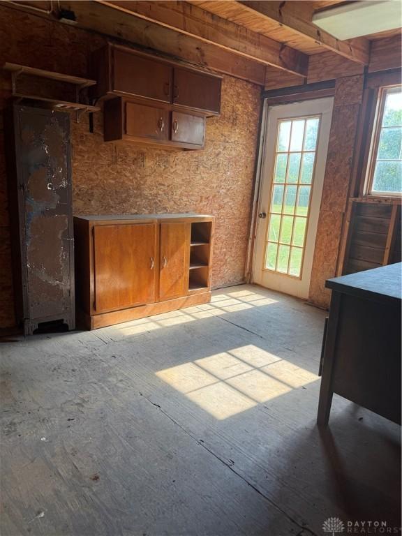 114 N Clayton Rd, New Lebanon, OH 45345 - kitchen featuring brown cabinetry
