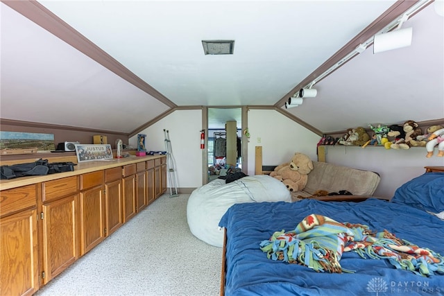 3149 W State Route 73, Wilmington, OH 45177 - bedroom featuring lofted ceiling and light colored carpet