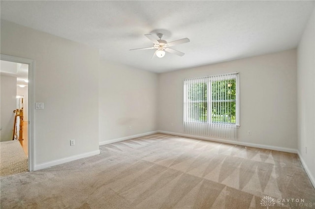 3862 Robinson Vail Rd, Franklin, OH 45005 - carpeted empty room with ceiling fan and baseboards