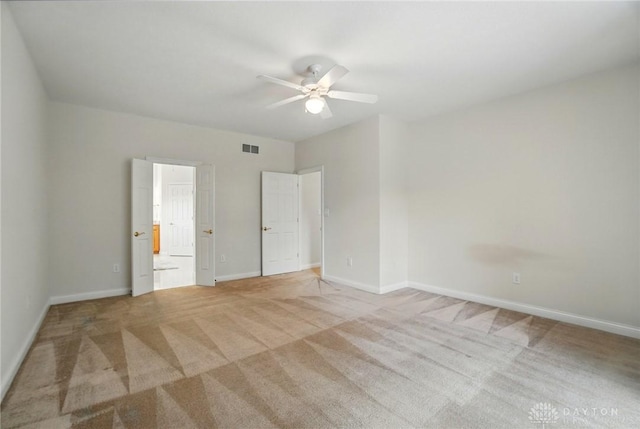 3862 Robinson Vail Rd, Franklin, OH 45005 - unfurnished bedroom with light carpet and ceiling fan