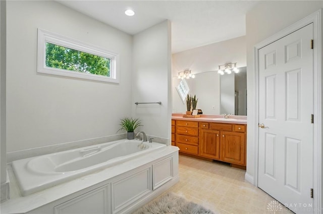 3862 Robinson Vail Rd, Franklin, OH 45005 - bathroom with vanity and a bath
