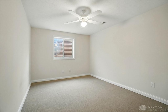 3862 Robinson Vail Rd, Franklin, OH 45005 - carpeted empty room featuring ceiling fan and baseboards