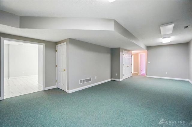 3862 Robinson Vail Rd, Franklin, OH 45005 - finished below grade area with baseboards and dark colored carpet
