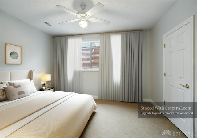 3862 Robinson Vail Rd, Franklin, OH 45005 - carpeted bedroom with baseboards and a ceiling fan