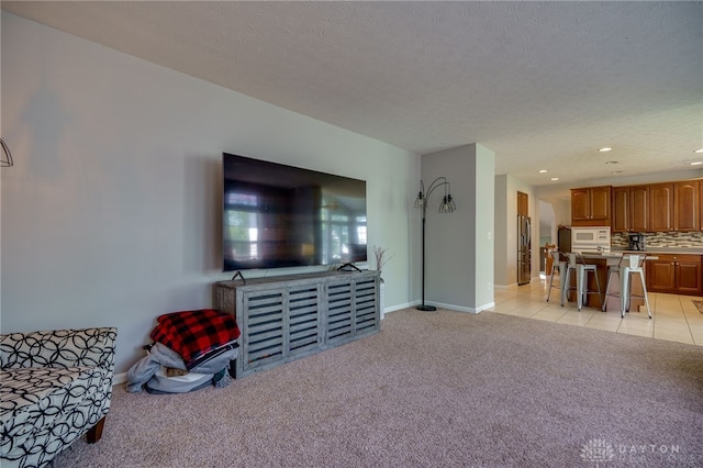3334 Greycliff Trl, Franklin Twp, OH 45005 - living room with light carpet, recessed lighting, and light tile patterned floors