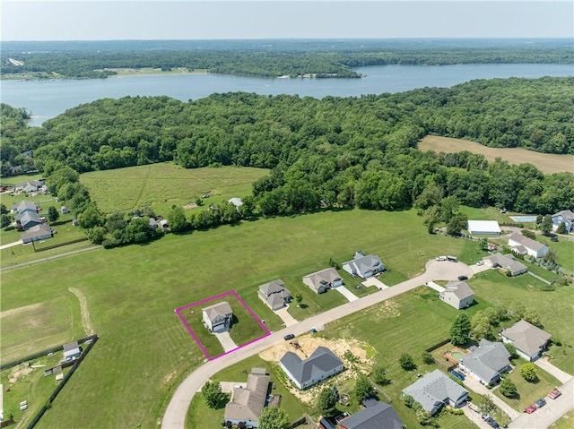 133 Followers Way, Waynesville, OH 45068 - view of property location featuring a nearby body of water and property parcel outlined