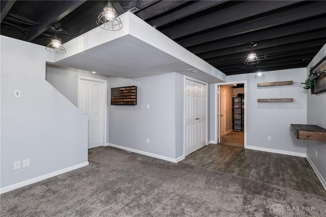 133 Followers Way, Waynesville, OH 45068 - finished below grade area featuring baseboards and carpet flooring