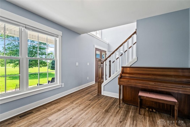 1737 Wilmington Rd, Cedarville Twp, OH 45314 - foyer with wood finished floors and stairs