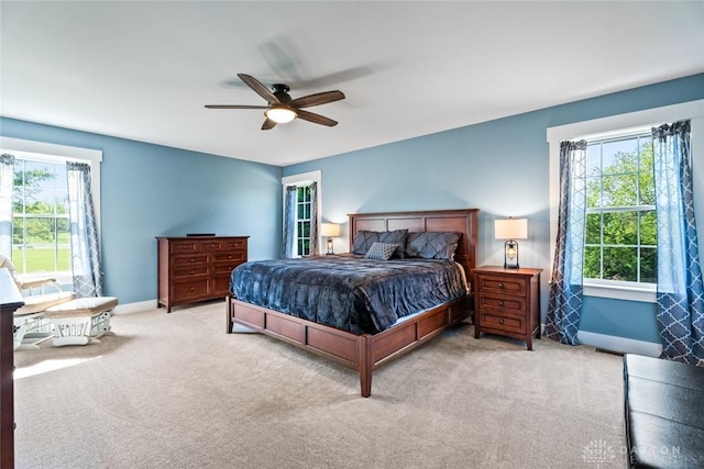 1737 Wilmington Rd, Cedarville Twp, OH 45314 - carpeted bedroom featuring baseboards and ceiling fan
