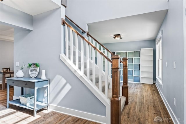 1737 Wilmington Rd, Cedarville Twp, OH 45314 - stairway with wood finished floors and baseboards