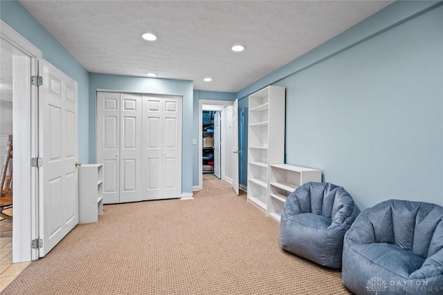 1737 Wilmington Rd, Cedarville Twp, OH 45314 - living area featuring light carpet and recessed lighting